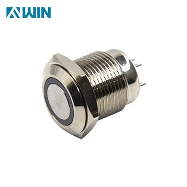 Botwm Gwthio Modrwy LED 16MM