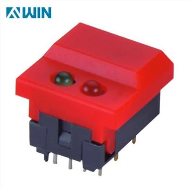 Switsh Botwm Gwthio Cyffyrddol Cyffyrddol Goleuedig Coch LED